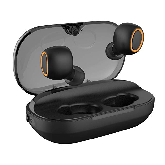 Bokai Nobby Wireless Earbuds Hi-Fi Stereo Sound Bluetooth Headphones,IPX5 Waterproof, Bluetooth 5.0,Built-in Mic and 3000mAH Magnetic Inductive Charging Case