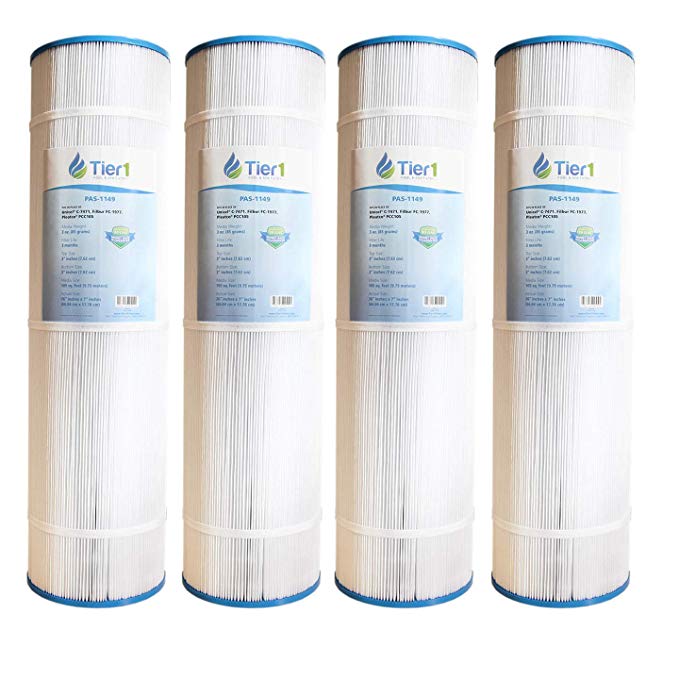 Tier1 Replacement for Pentair Clean & Clear Plus 420 178584, Unicel C-7471, Filbur FC-1977, Pleatco PCC105 Comparable Replacement Pool Filter Cartridge (4-Pack)