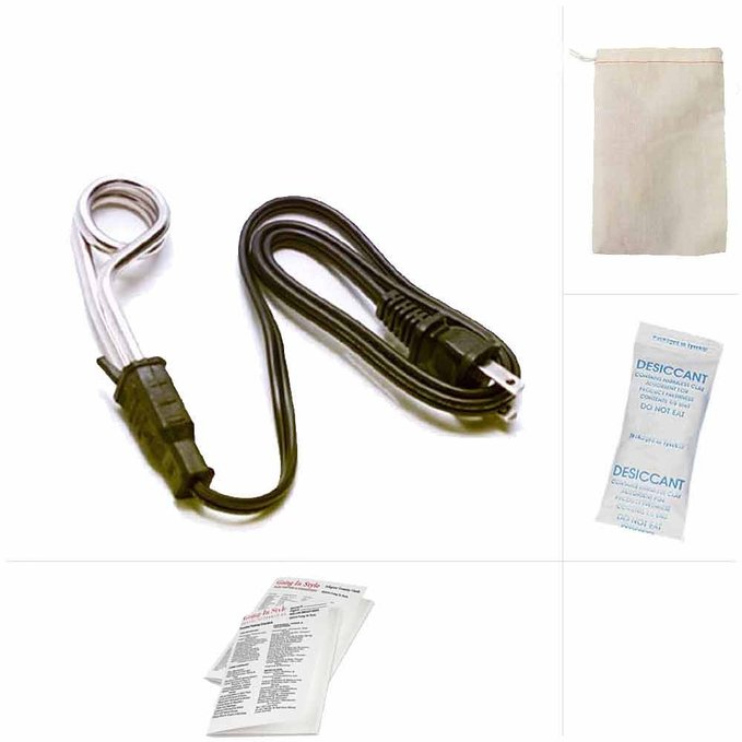 Travel Immersion Water Heater - Dual Voltage