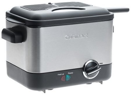 Cuisinart CDF-100 Compact 11-Liter Deep Fryer Brushed Stainless Steel