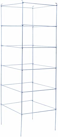 Panacea Products 89712 Folding Professional Gauge Galvanized Tomato Cage and Plant Support, 48 by 15-Inch