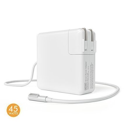 MacBook Air Charger 11-inch and 13-inch Hibrou iSmart 45W Power Adapter Charge  Protect Replacement Series with Apple AC Magsafe Connection L-Style for A1374  A1369  A1370 and More