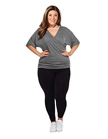 Opaque Graduated Compression Extra Firm Support (20-30mmHg) Plus Size Footless Microfiber Leggings Tights with Control Top. (XXXL(18W-20W))