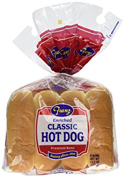 Franz Classic Hot Dog Buns, 8 ct, 13.5 oz
