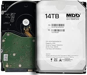 MDD (MD14TBGSA25672X) 14TB 7200RPM SATA 6Gb/s 256MB Cache 3.5inch Internal Desktop Hard Drive (Renewed)