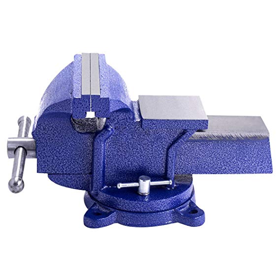 Goplus 4" Mechanic Bench Vise w/Anvil (Swivel) Table Top Clamp Press Swivel Base Heavy Duty