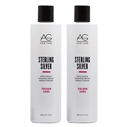 AG Hair Colour Savour Sterling Silver Toning Shampoo 10oz "Pack of 2"