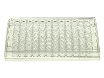 Nest Scientific 701201 Polystyrene 96 Well Cell Culture Plate, V-Bottom, Tissue Culture Treated, Sterile, 1 per Pack, 100 per Case (Pack of 100)