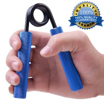 xfitness Hand Grippers 2.0 - Single Gripper - 7 Levels in 5 Colors - Resistance Level From 50 to 350 lbs - The Best Grip Strength Trainer - Redefined Ergonomic Knurling - Quality Guaranteed