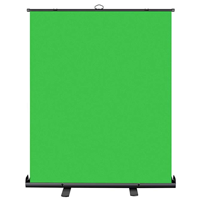 Neewer Upgraded Green Screen Backdrop Pull-up Style, Collapsible Chromakey Background with Reinforced Auto-Locking Frame, Wrinkle-Resistant Fabric for Photo Video, Live Game,Virtual Studio