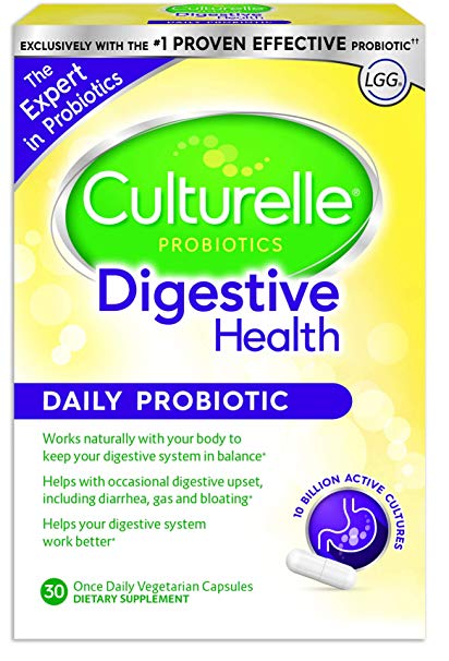 Culturelle Daily Probiotic, 30 count Digestive Health Capsules | Works Naturally with Your Body to Keep Digestive System in Balance* | With the proven effective probiotic.