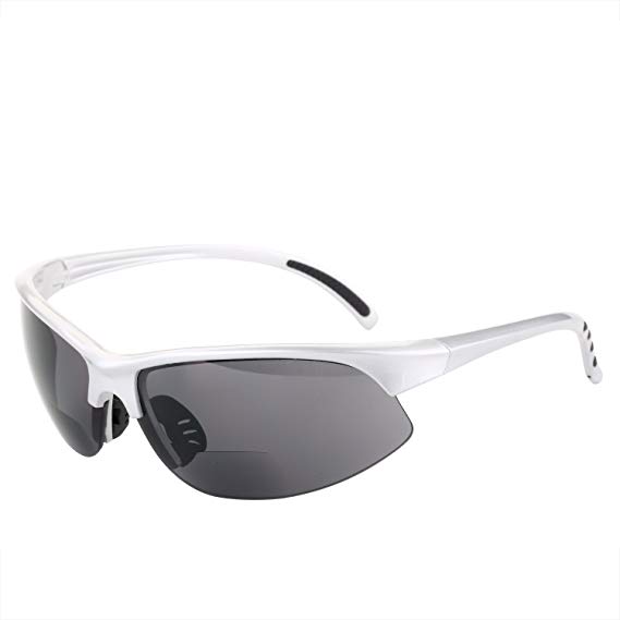 "The Wind Breaker" Sport Wrap Polarized Bifocal Sunglasses - Outdoor Reading Glasses