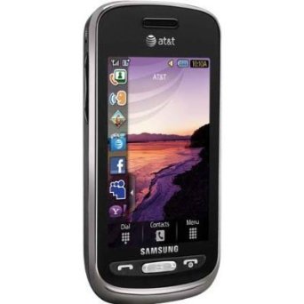 Samsung Solstice A887 Unlocked Phone with Touch Screen, 3G Support, 2MP Camera and GPS - No Warranty - Black