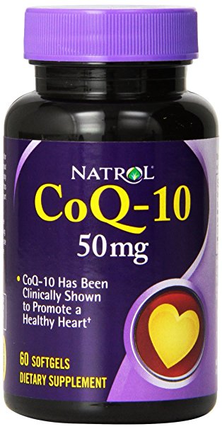 Natrol CoQ-10 50mg Softgels, 60 Count