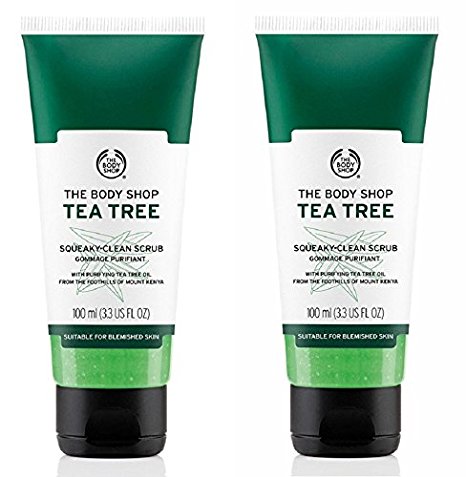 The Body Shop Tea Tree Oil Squeaky Clean Exfoliating Scrub 2 Pack