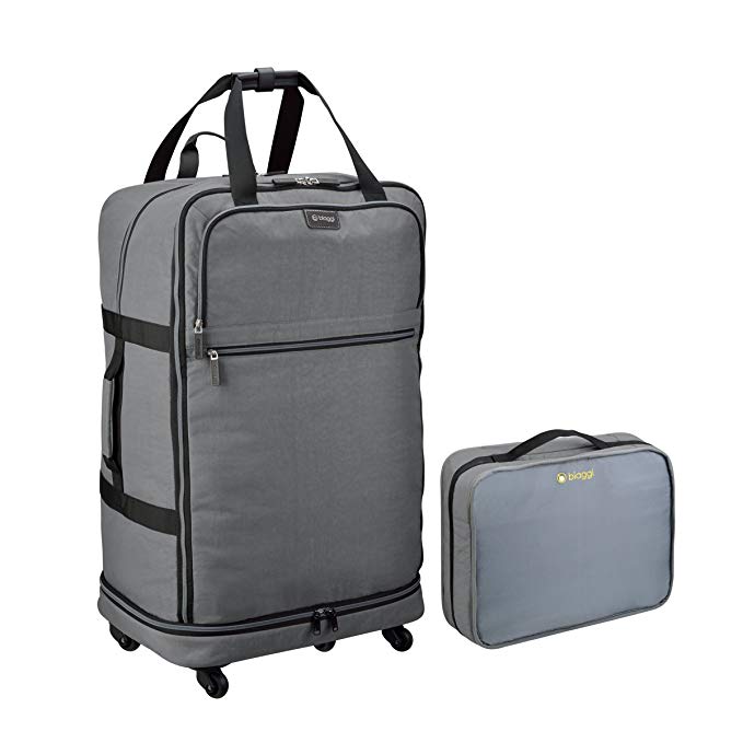 Biaggi Luggage Zipsak Microfold Spinner Suitcase, 31-Inch