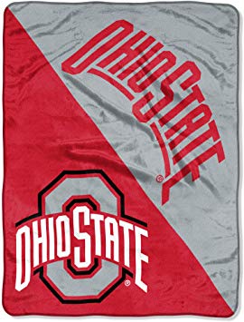 Officially Licensed NCAA "Halftone" Micro Raschel Throw Blanket, 46" x 60", Multi Color