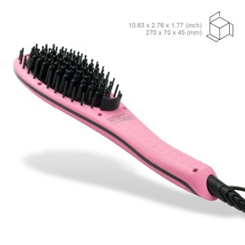 Apalus Hair Straightening Brush, Ceramic Hair Straightener, Straight Hair Styling