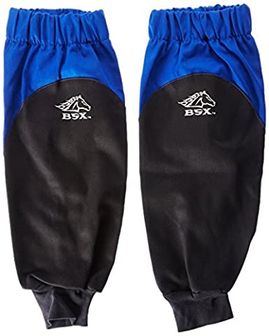 Revco BX9-19S-RB BSX Reinforced Fire Resistant Sleeves, Royal Blue/Black (One Pair)