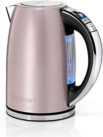 Cuisinart CPK17PIU Jug Kettle, Multi Temp, Stainless Steel, 3000 W, 1.7 liters, Vintage Rose