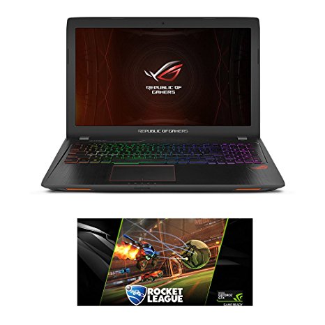 ASUS ROG GL553VE-DS74 15.6" Gaming Laptop - Core i7 7700HQ, GTX 1050Ti, 256GB SSD   1TB HDD, 16GB DDR4, Windows 10   Gaming Bundle