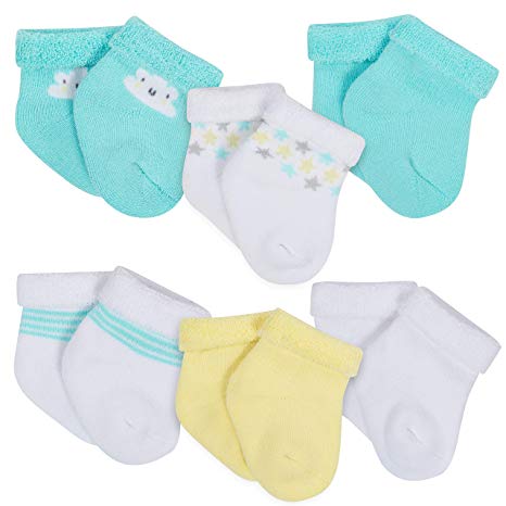 Gerber unisex-baby 6-pack Wiggle-proof Socks baby-unisex-hosiery