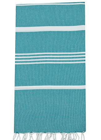 Turkish Peshtemal Towels Pestemal Towel Thin Camping Bath Sauna Beach Gym Pool Blanket Fouta Towels 100%Cotton Petrol Green