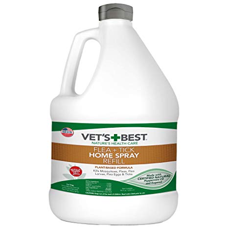 Vet's Best Flea and Tick Home Spray | Flea Treatment for Dogs and Home | Flea Killer with Certified Natural Oils | 32 Ounces