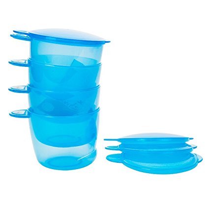 Vital Baby Food Pots (Blue, 4-Pack)