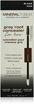 Mineral Fusion Gray Root Concealer, Black, .28 Ounce