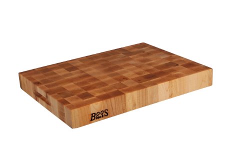 John Boos Reversible End Grain Maple Chopping Block, 20 by 15 by 2.25-Inch