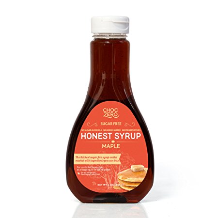 Honest Syrup, Maple Sauce. Sugar free Low Carb, Sugar Alcohol free, Gluten Free, No preservatives, No added water. Dessert and Breakfast Topping Syrup. 1 Bottle(12oz)