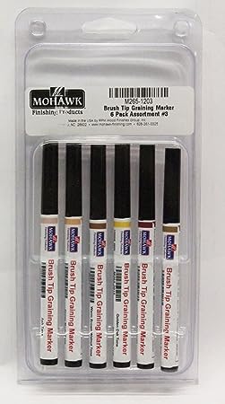 Mohawk Finishing Products Brush Tip Marker 6 pack Assortment Wood Graining Marker M265-1203