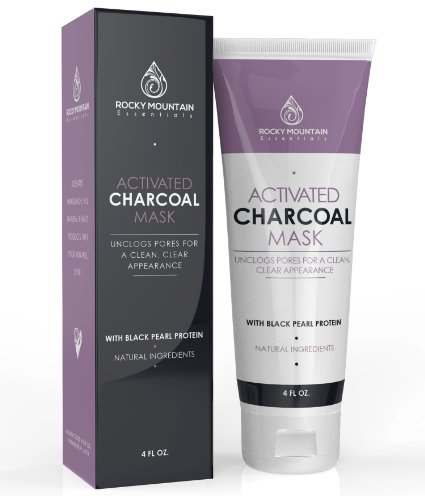 Activated Charcoal Face Mask, Natural Ingredients. Charcoal Mask Facial Treatment Fights Acne and Deep Cleans Pores. Mineral Clay, A Blend Of Purifying Flower Extracts and Black Pearl Protein