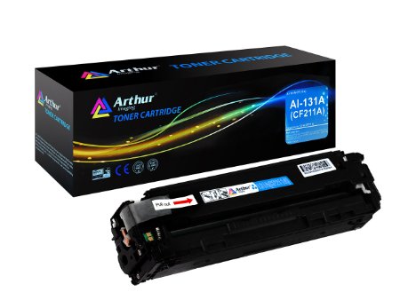Arthur Imaging Compatible Toner Cartridge Replacement for HP 131ACF211A Cyan 1-Pack