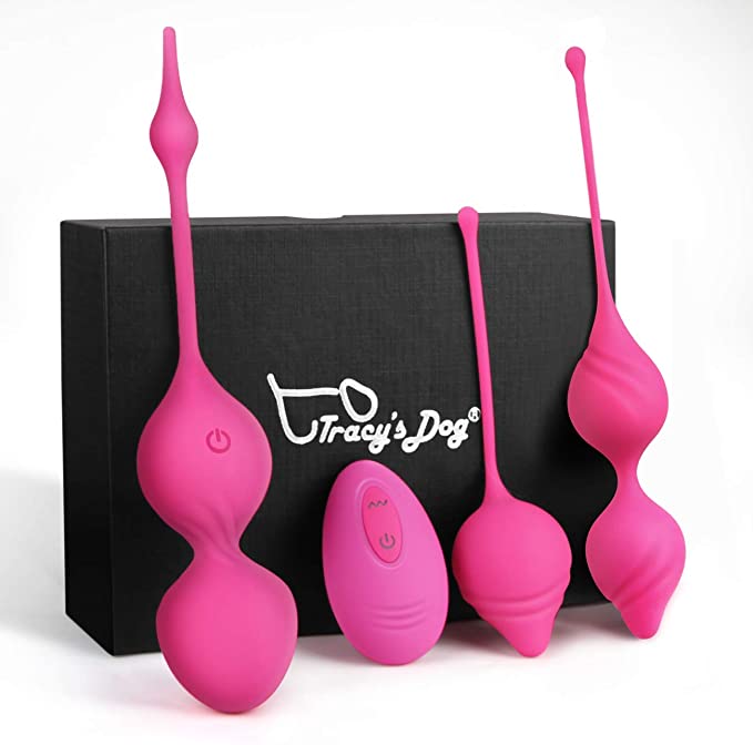 Ben Wa Balls Trainer Kegel Balls Exerciser to Strengthen and Tone Pelvic Floor Muscles, Set of 3 Silicone Jiggle Balls for Tightening & Control, Honey Gift for Woman, New Moms