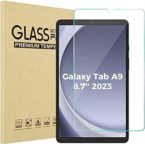 ProCase 1 Pack for Galaxy Tab A9 8.7 Inch 2023 Screen Protector X110/X115/X117, Tempered Glass Clear Film Guard for 8.7" Galaxy Tab A9 SM-X110/X115/X117