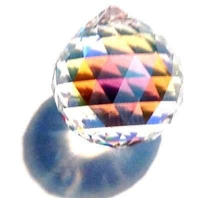 AB (Aurora Borealis) Crystal Ball Prism Pendant Suncatcher, 30mm