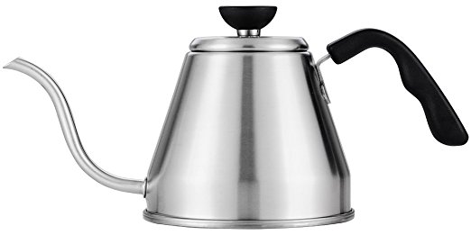 Meelio Stainless Steel Gooseneck Tea Kettle ,1.2 liter Pour Over Drip Coffee Maker,Works on Regular and Induction Stoves