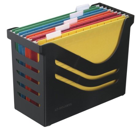 Jalema Atlanta Res Recycled Office Box Complete with 5 File - Black