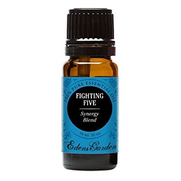 Fighting Five Synergy Blend Essential Oil by Edens Garden (Comparable to Young Living's Thieves & DoTerraís ON GUARD blend)- 10 ml