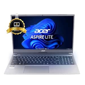 Acer [Smartchoice] Aspire Lite AMD Ryzen 3 5300U Premium Thin and Light Laptop (Windows 11 Home/8 GB RAM/512 GB SSD) AL15-41 with 39.62 cm (15.6") Full HD Display, Metal Body, Steel Gray, 1.6 KG