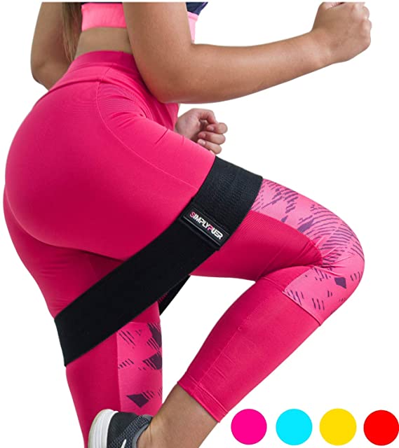 SimplyPuer Super Strong Booty Band Durable Thick Breathable Fabric Nonslip No Rolling - Women’s Workout Butt & Hip Exercise Resistance Band