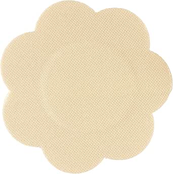 Braza Disposable Petal Tops Adhesive Nipple Covers - 15 Pair - Beige