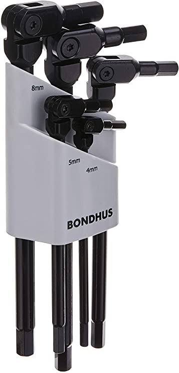 Bondhus 00027 Hexpro Pivot Head 5Piece Metric Hex Wrench Set (1per Pack)
