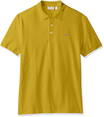 Lacoste Men's Short Sleeve Stretch Grey Croc Pique Polo