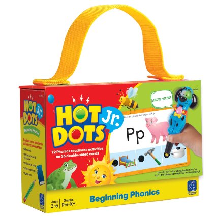 EDUCATIONAL INSIGHTS HOT DOTS JR. BEGINNING PHONICS CARD SET