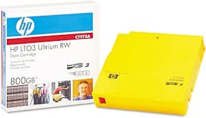 HP C7973A LTO3 Ultrium 800G 120 MB/sec Compressed Transfer Rate Ultrium RW Data Cartridge