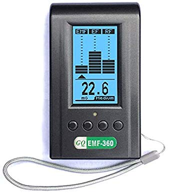 Advanced GQ EMF-360  V2 Multi-Field Electromagnetic EMF EF RF Meter Ghost Smart Meter Cell Phone Tower WiFi Signal Microwave Spy Camera k Detector up to 7GHz with 2.4G RF Spectrum Analyzer ELF