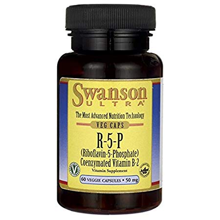 Swanson R-5-P (Riboflavin-5-Phosphate) 50 Milligrams 60 Veg Capsules